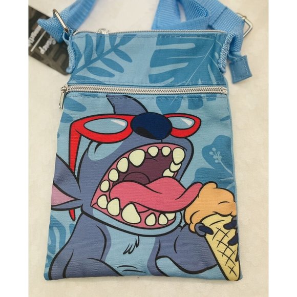 Loungefly Disney ~Lilo & Stitch Ice Cream Passport Crossbody  9”X 7” - Picture 7 of 7
